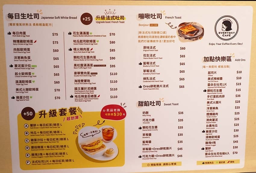 【台北早午餐】『EVERYDAY CAFE 六張犁店』近六張 【台北早午餐】『EVERYDAY CAFE 六張犁店』近六張