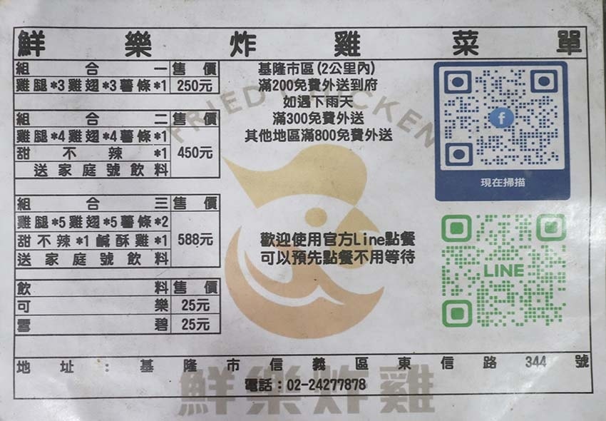 【基隆美食】『鮮樂炸雞 基隆信義區炸物專賣』近基隆廟口/平價 【基隆美食】『鮮樂炸雞 基隆信義區炸物專賣』近基隆廟口/平價