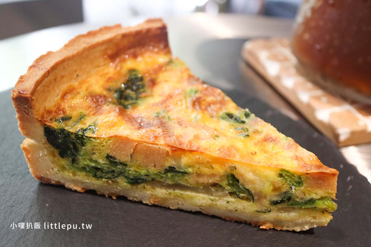 Shu Café 自家烘培咖啡館-菠菜鮭魚鹹派