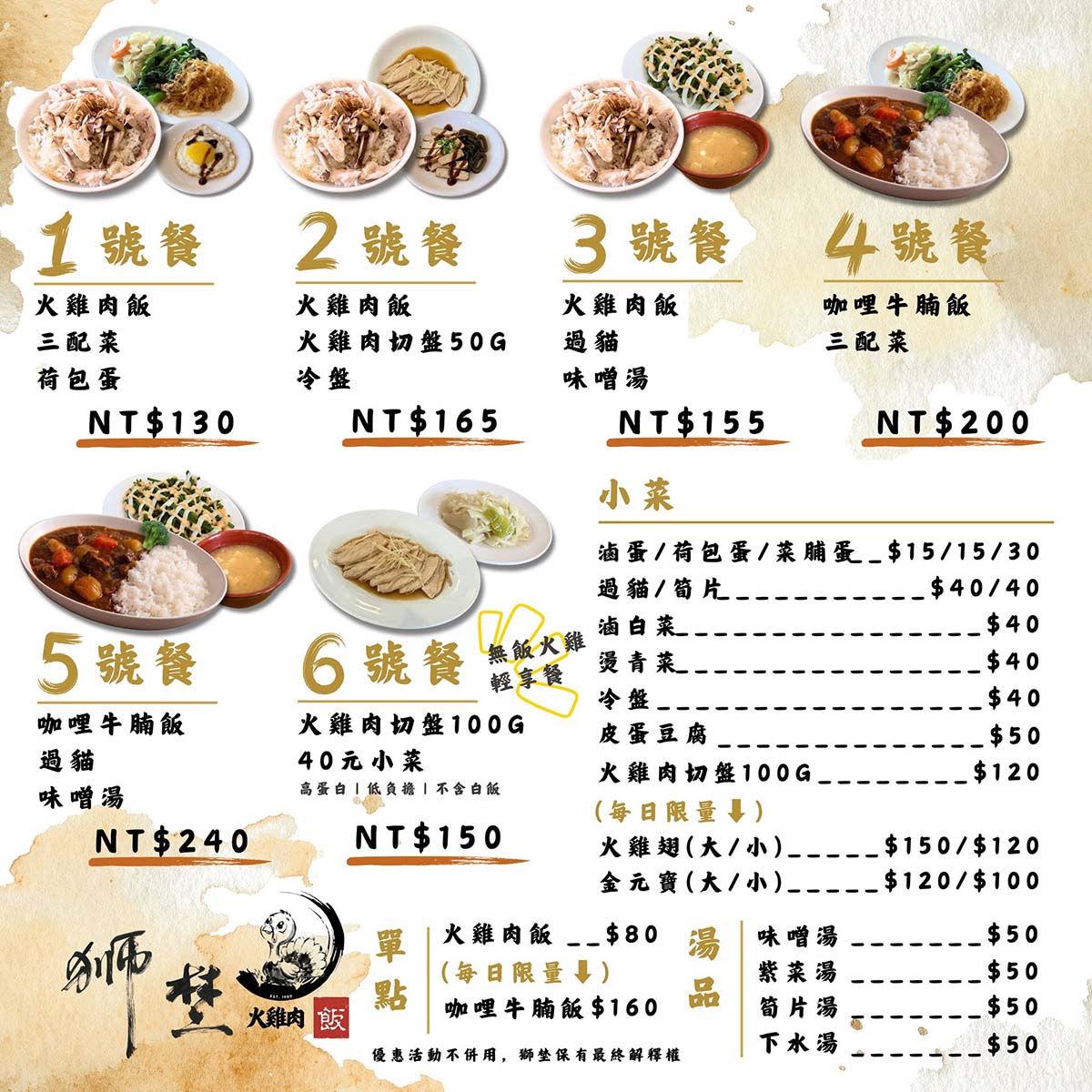 【中和雞肉飯】獅埜火雞肉飯 中原店,近中原站,正宗嘉義老店,雞肉肉質柔嫩細緻,免費無限冷飲,平價、高CP值 - 第13張圖 獅埜火雞肉飯 中原店
